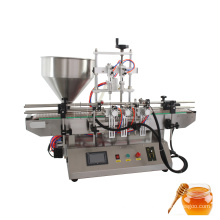 HZPK automatic small hand wash lubricant oil edible oil lube oil lotion paste piston honey production filling machine filler